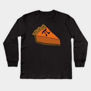 Pi Pumpkin Pie Pi day Kids Long Sleeve T-Shirt